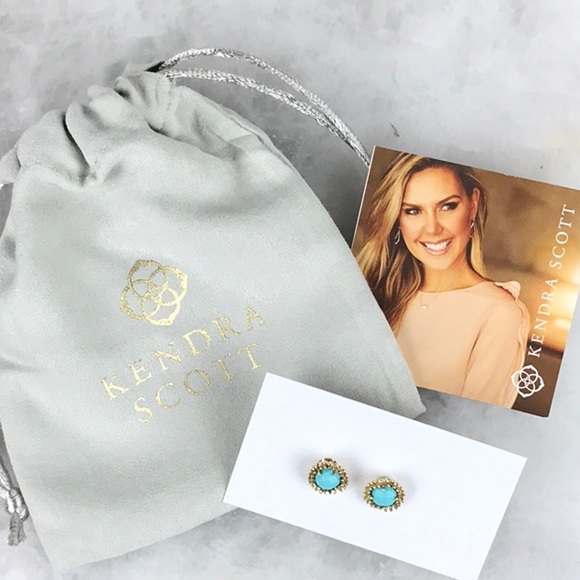 Kendra Scott Jewelry - Kendra Scott Blue Turquoise Carly Stud Earrings